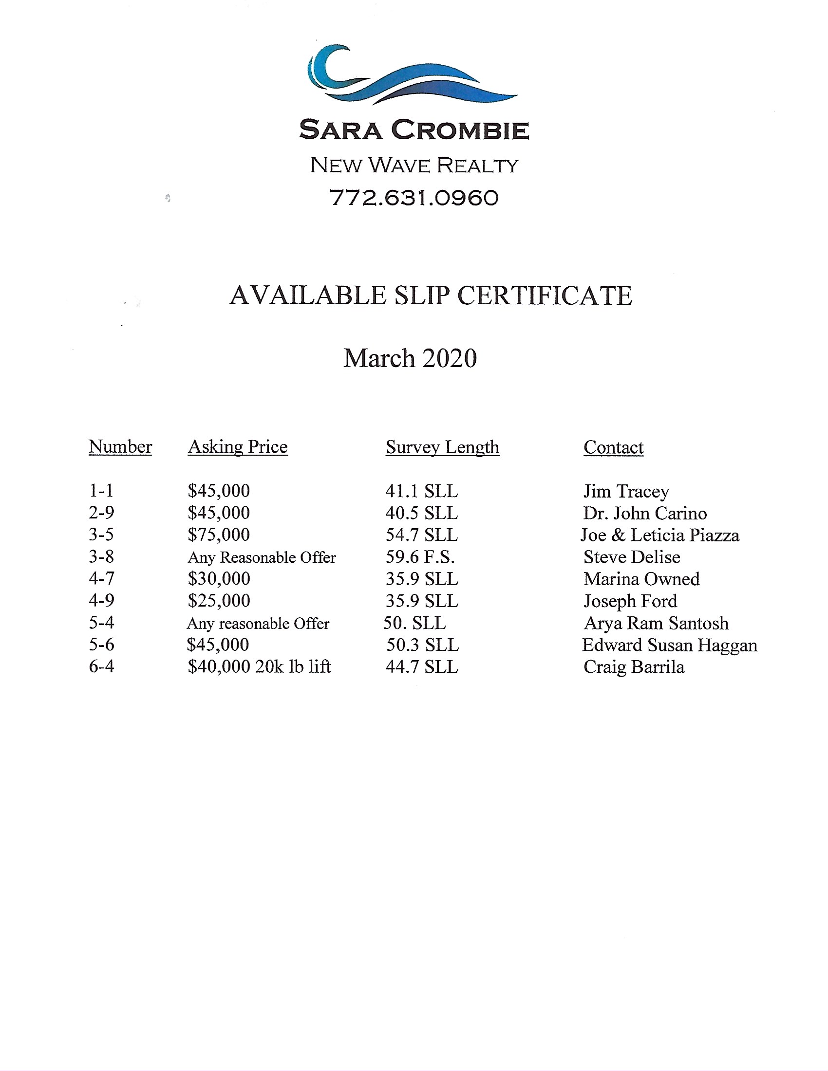 Palm Cove Boat Slips for Sale