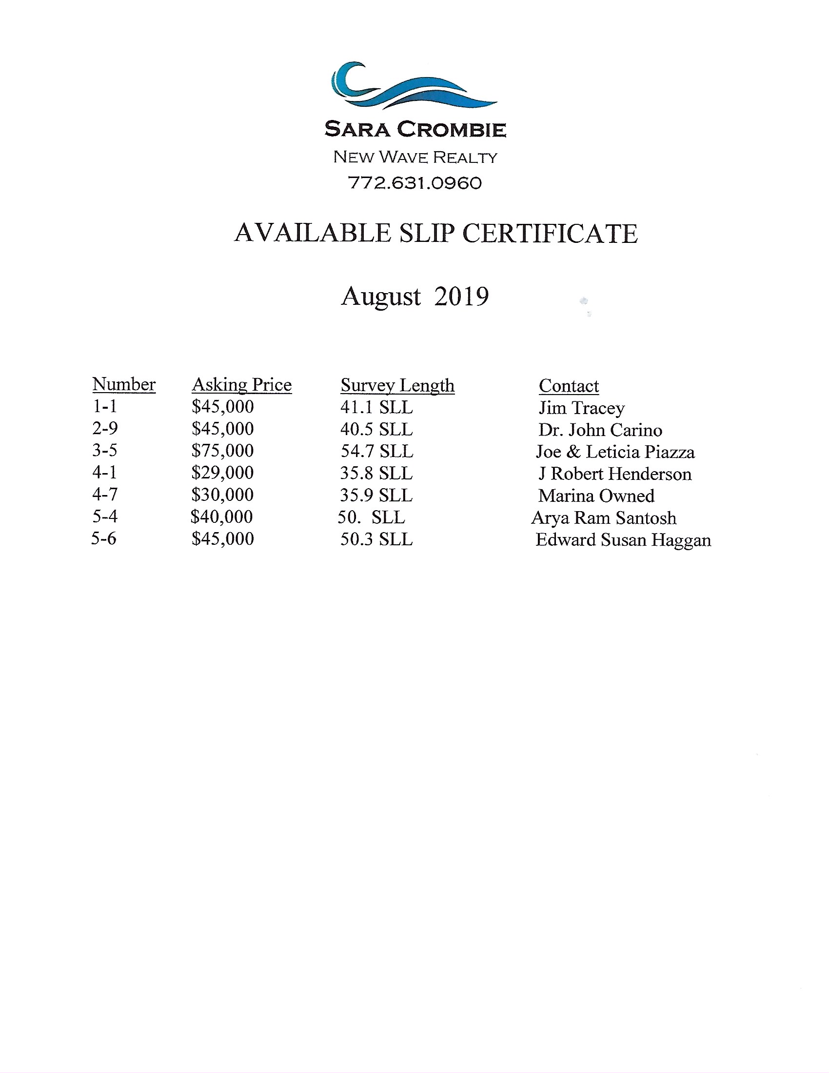 Palm Cove Boat Slips for Sale